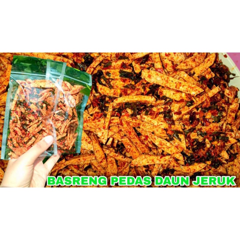 

basreng stick extra daun jeruk .pedass 100 gr