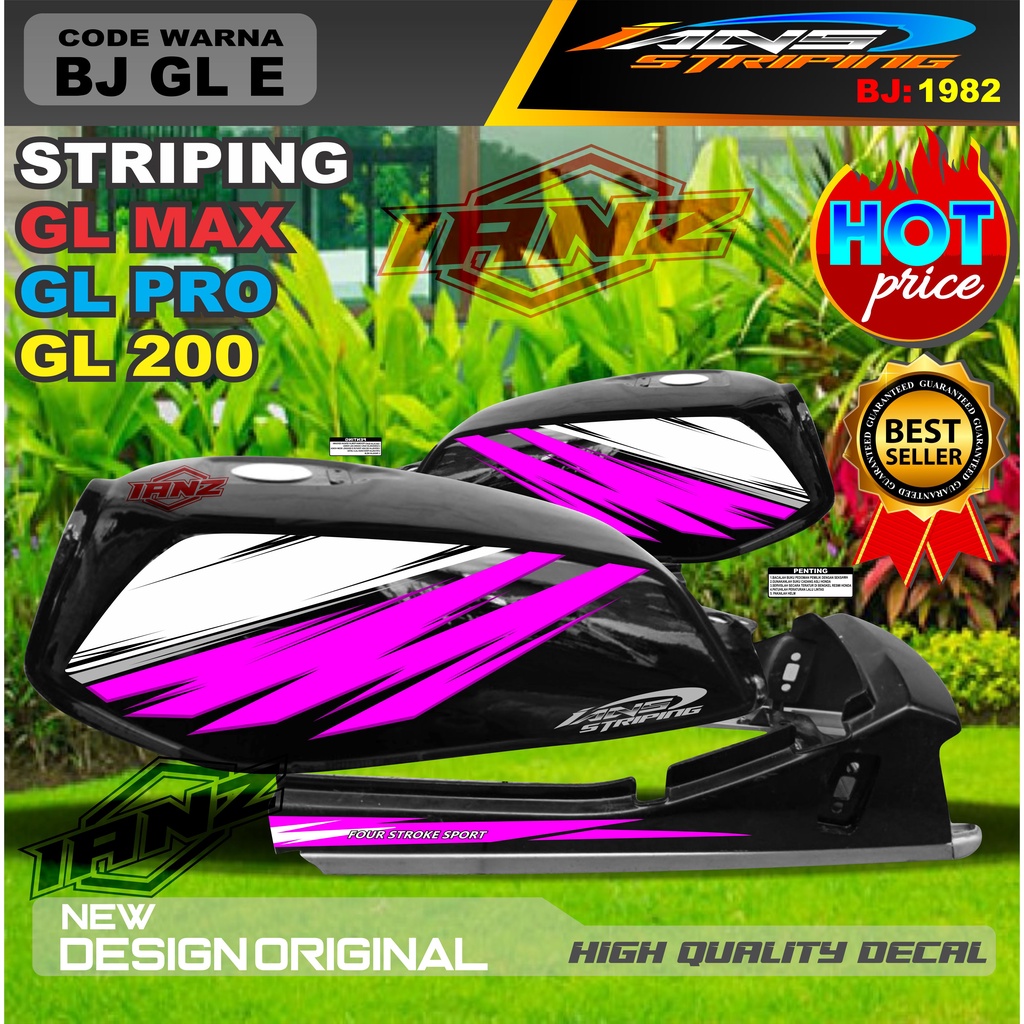 VARIASI STRIPING BODY LIST GL MAX GL PRO GL 100 NEW DESAIN / STIKER GL VARIASI TERBARU / STRIPING GL TERMURAH / COSTUM STRIPING GL TERMURAH