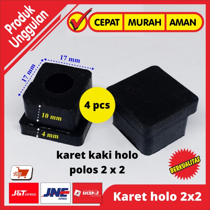 Karet Kaki Kursi Meja Hollo Hollow Holo Baja Ringan 2 x 2 2x2