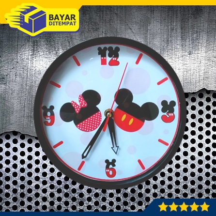 Jam Dinding Mickey Mouse 2 DOUBLE Tembok Dingding Wall Clock [JMG37]