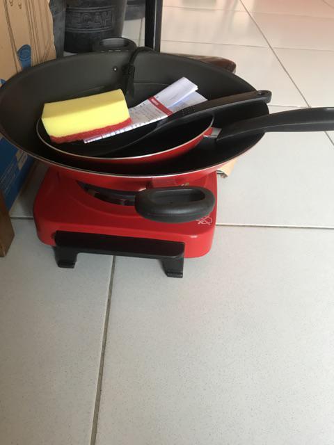 Maxim Valentino Set Wajan Dan Teflon