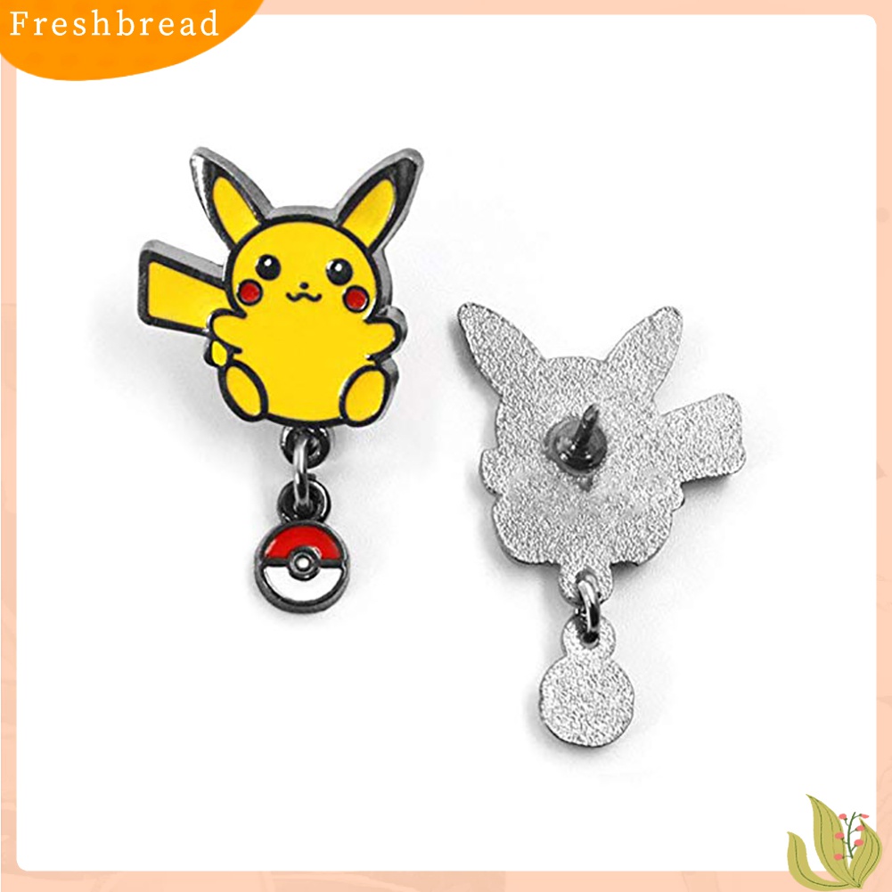 [ TERLARIS]Metal Mini Unisex Pikachu Pokemon Brooch Pin Scarves Shawl Clip Badge Decor