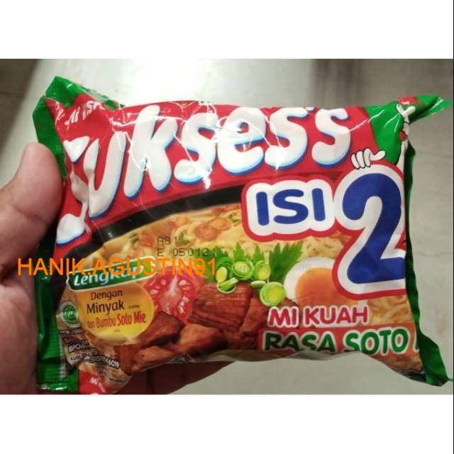 

MIE SUKSES ISI 2 RASA SOTO 125GR