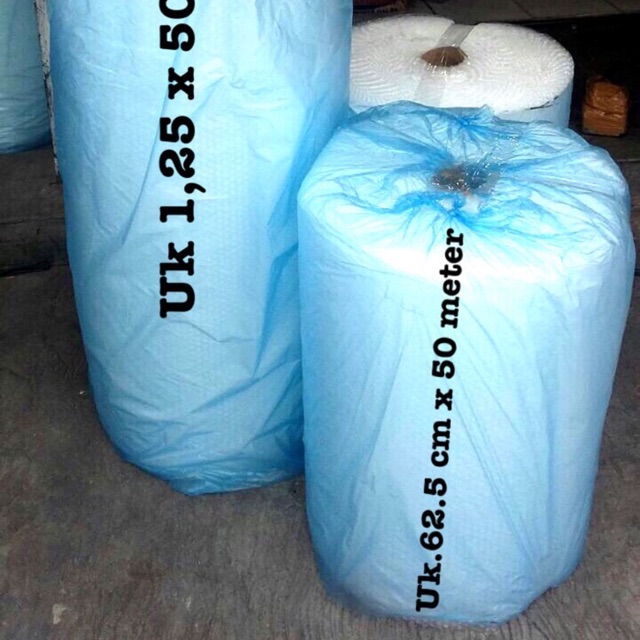 

KHUSUS GOJEK !! BUBBLE WRAP 1/2 ROLL / BUBBLE WRAP UK 62.5 x 50 METER