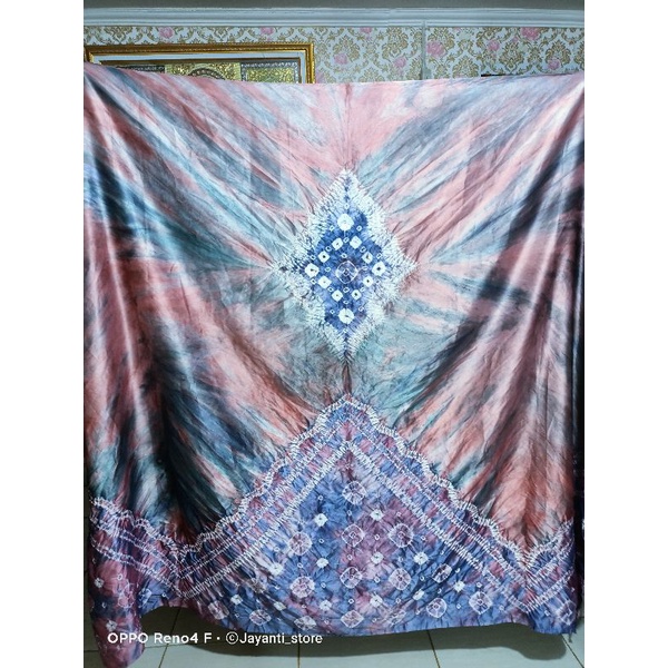 Kain / bahan jumputan Velvet silk ukuran 2 mtr lebar 1.5