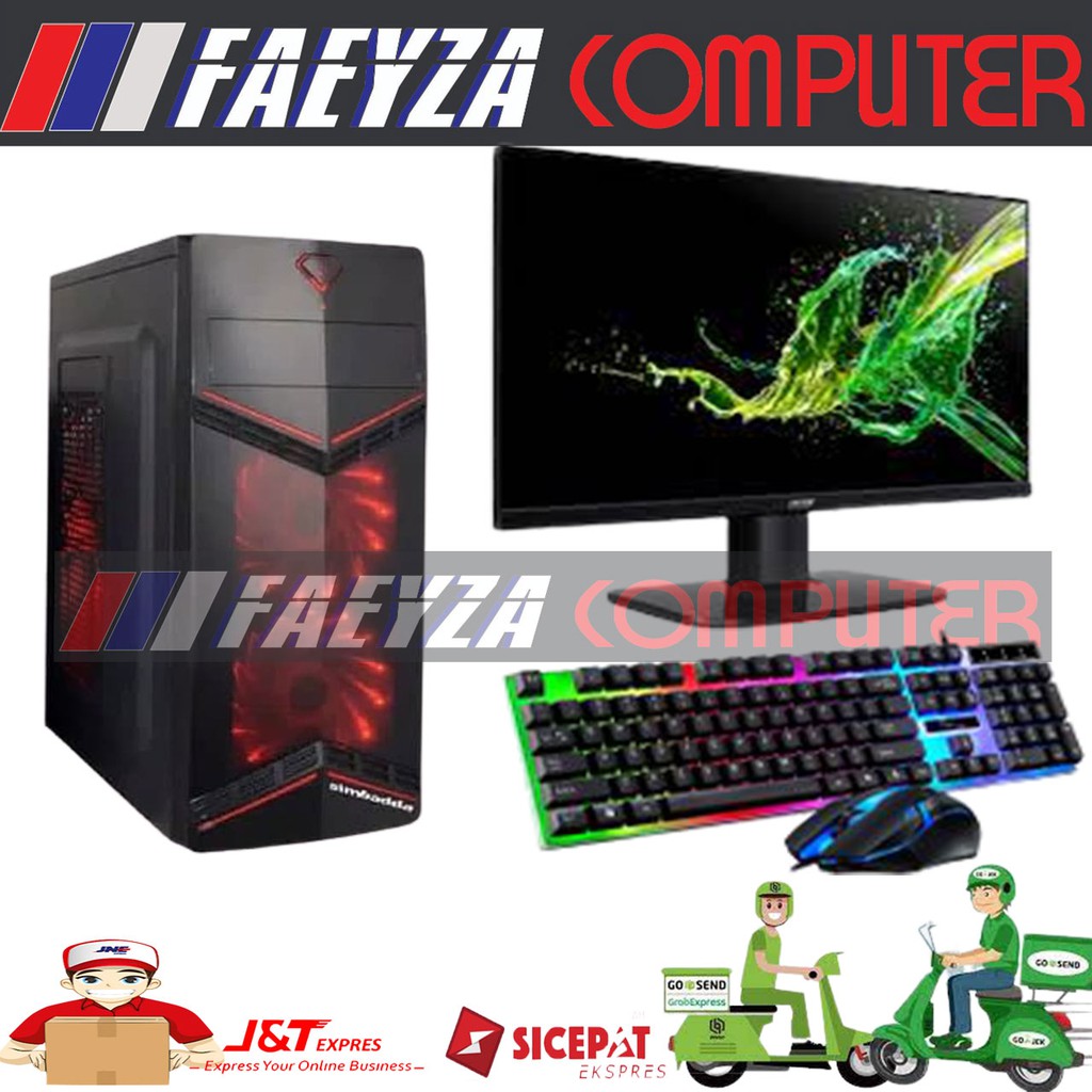 Komputer Gaming Lengkap Intel Core I5 Ram 8GB HDD 500GB LED 24&quot;