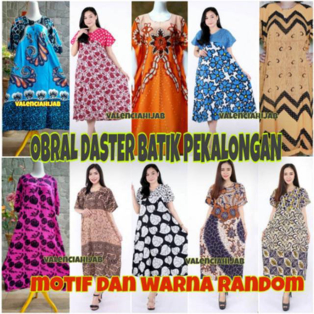 Obral Daster Batik  Jumbo Pekalongan Katun Rayon ( Lengan Pendek )