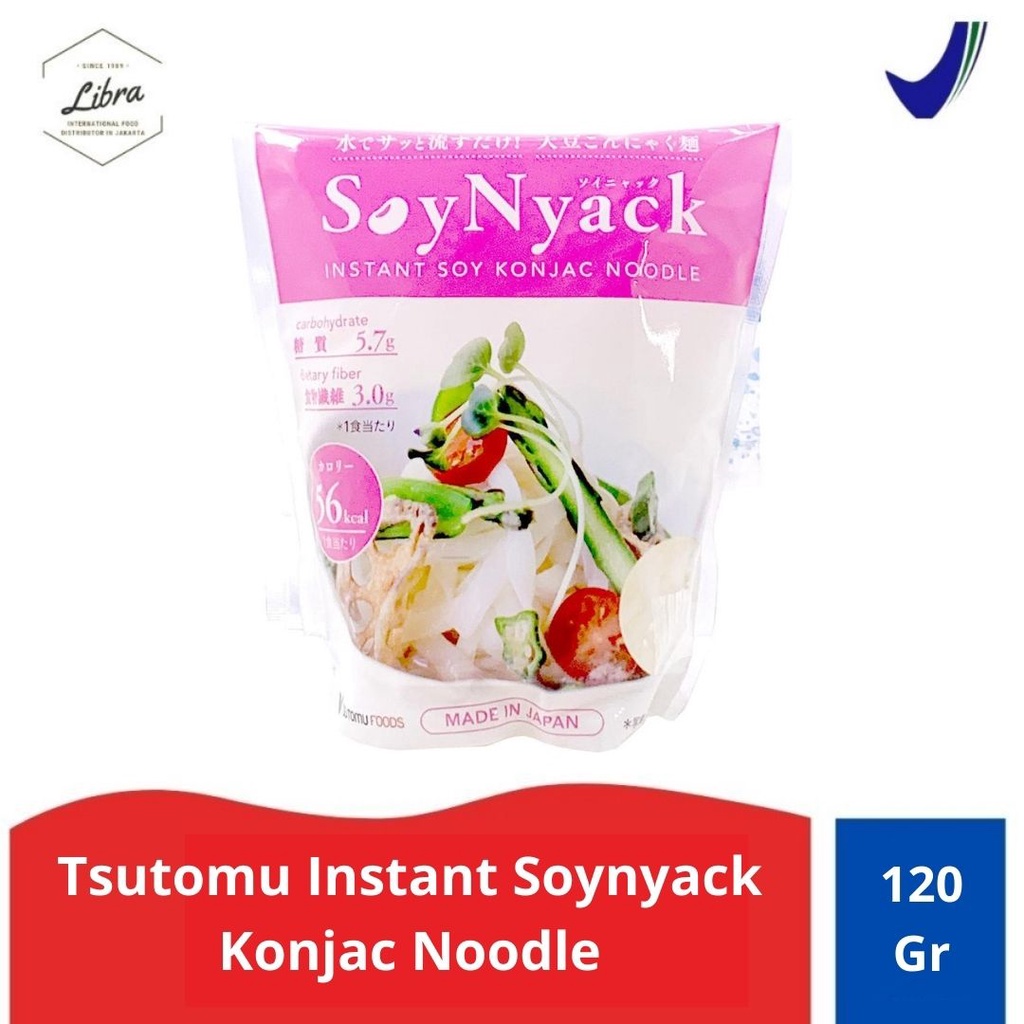 

Tsutomu Instant Soynyack Konjac Noodle/ Mie Kedelai shirataki 120 gr