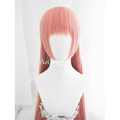 WIG COSPLAY AOI BASE LURUS 80CM PEACH PINK /WOTAKU NI KOI WA MUZUKASHII NARUMI MOMOSE