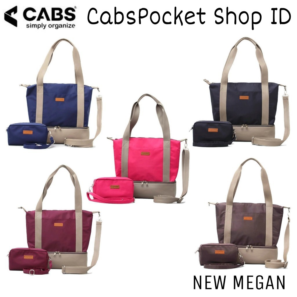 CABS POCKET NEW MEGAN  TAS TOTEBAG WANITA (FREE TAS SELEMPANG KECIL)