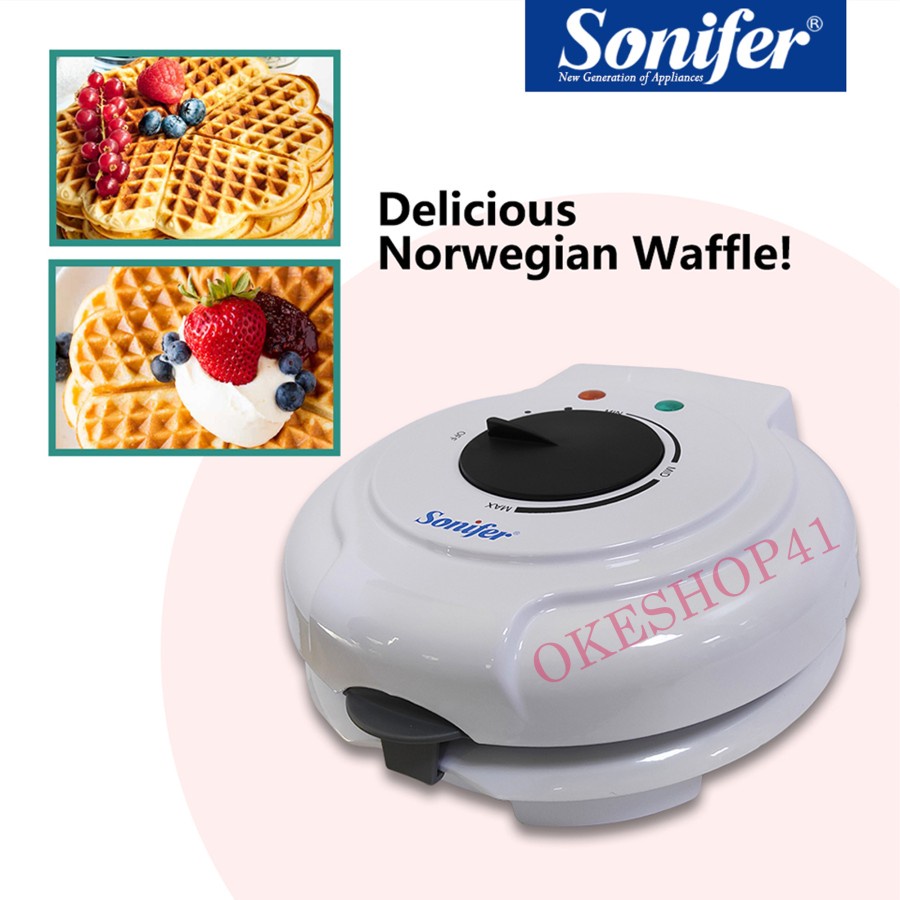 Sonifer Waffle Maker SF-6081 Alat Pembuat wafel dan Croffle Elektrik