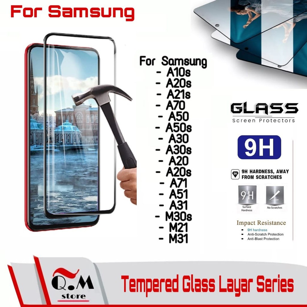 Tempered Glass Layar Samsung M52 5G / Samsung A72 / A12 / A02S / A10s / A21s/A70/A50/A50s/A30/A30s/A20/A20s/A71/A51/A31/M30s/M31