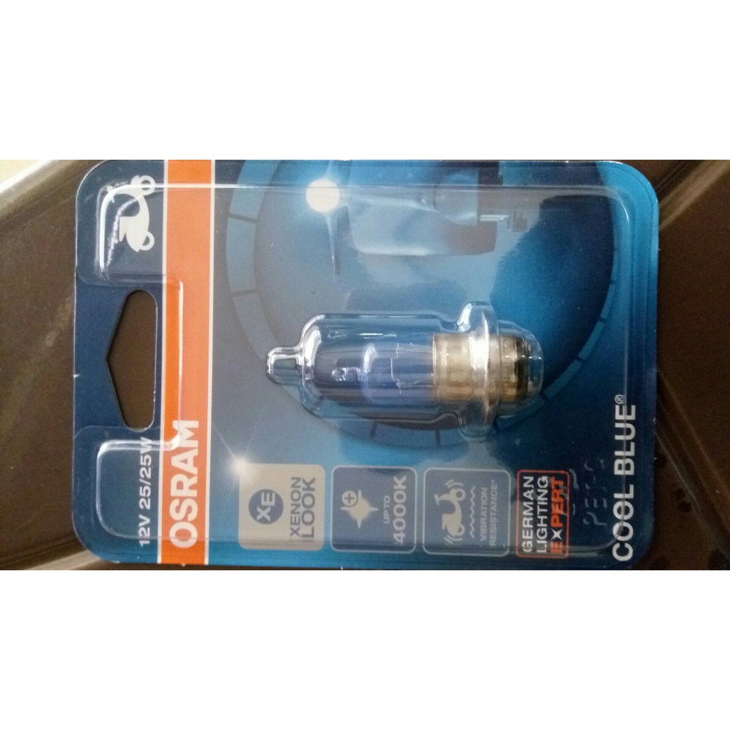 Lampu Bohlam Halogen Motor OSRAM Cool Blue Kaki 1