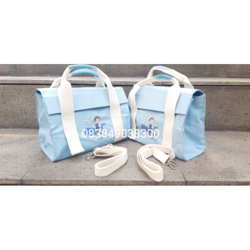 

souvenir tas canvas print gambar