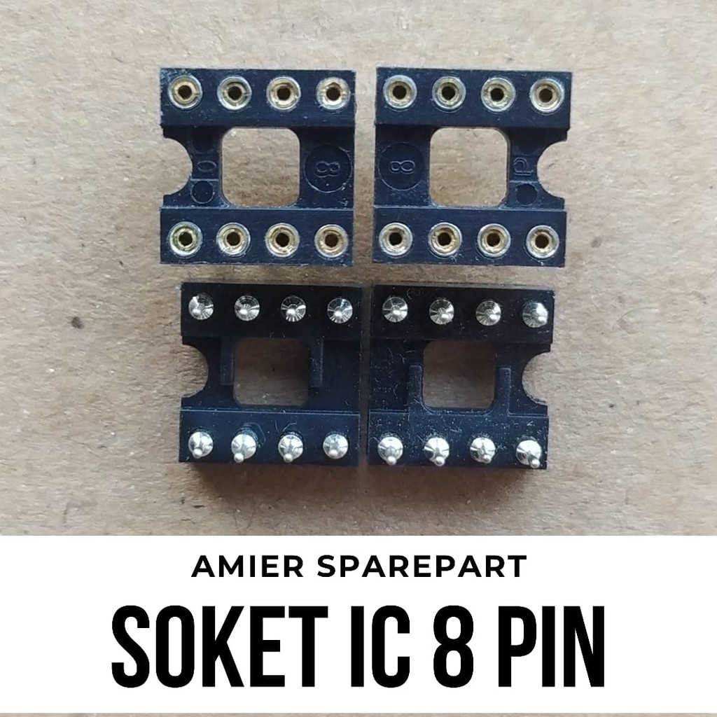 Soket IC 8 Pin Soket IC 8 Kaki