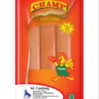 Champ sosis ayam 75gr isi 3pcs Shopee Indonesia Champ sosis ayam 75gr isi 3pcs Shopee Indonesia