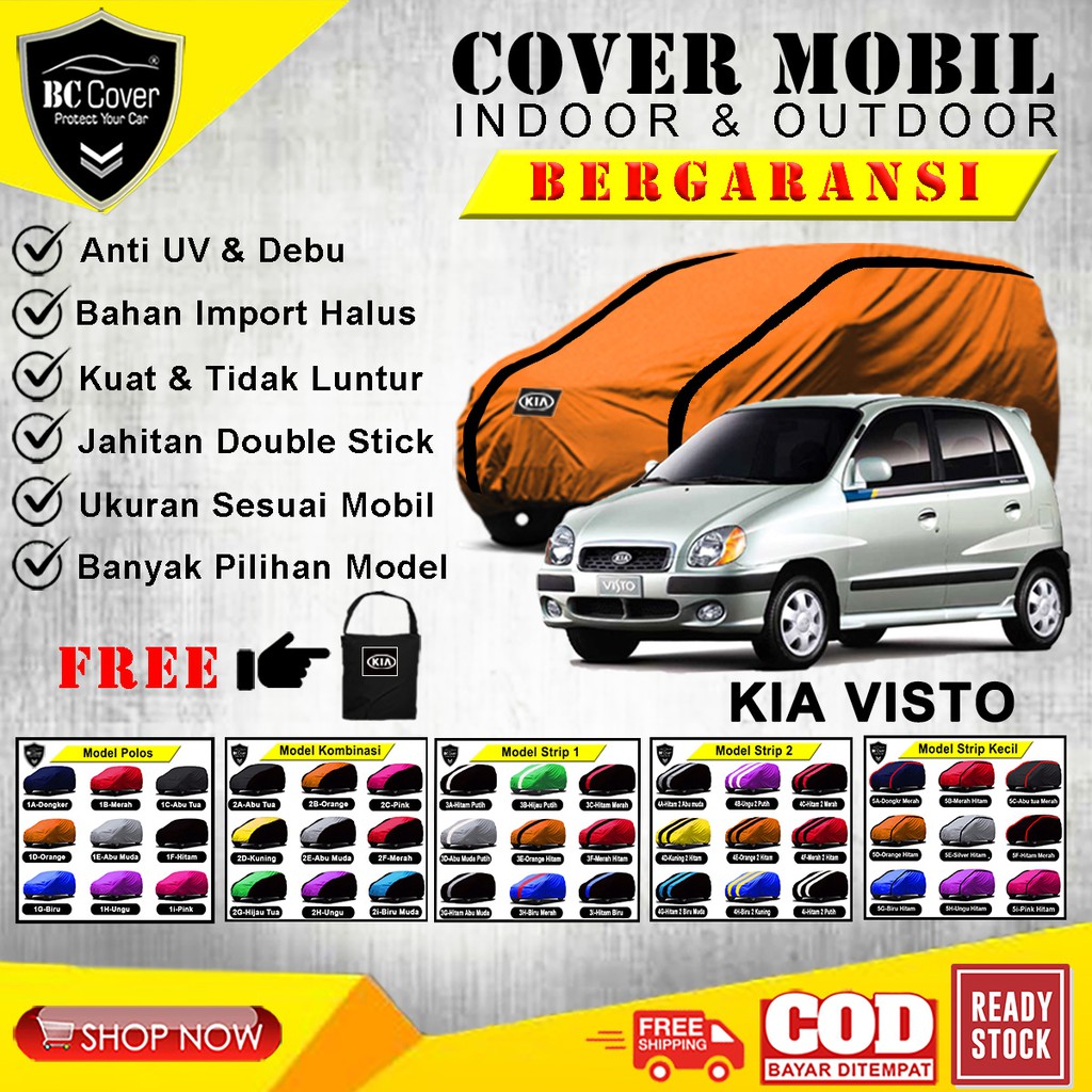 Body Cover Mobil KIA VISTO Sarung Mobil Visto / Selimut Kerudung Mantol Pelindung Tutup Jas Penutup Mobil Kia Visto Outdoor