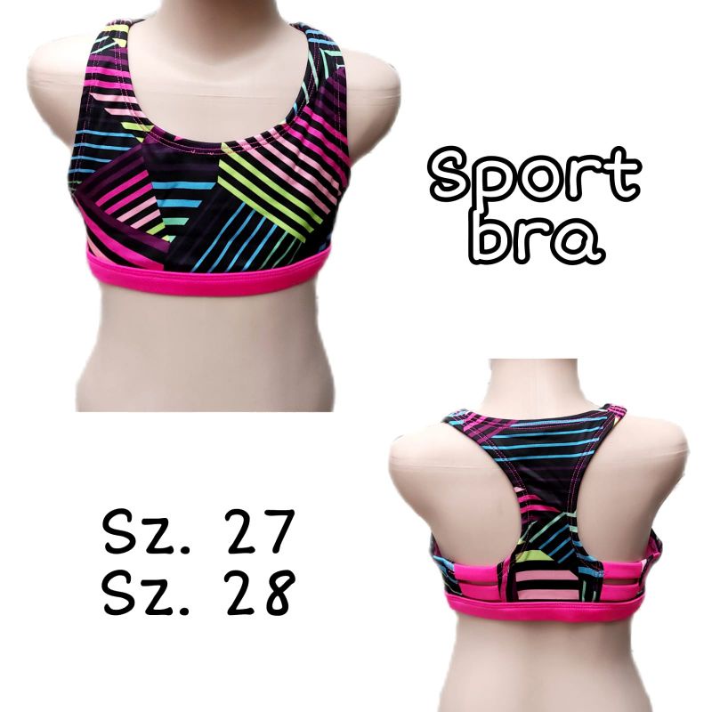 Sport bra anak perempuan Justice pink sz . 27, 28