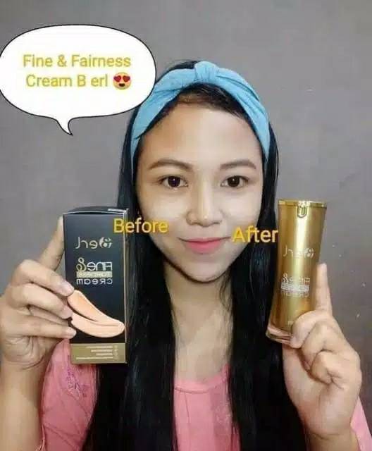 B Erl Fine and Fairness Cream / B Erl Cosmetics / Base Make Up / Memberikan Efek Glowing Cerah 5.0