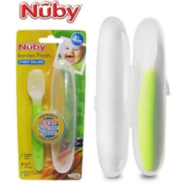 NUBY GF SILICONE SPOON WITH CASE