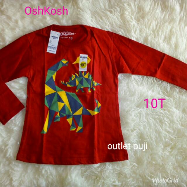 Kaos Anak Perempuan Lengan Panjang/Kaos OshKosh B'gosh/Kaos Anak Berkualitas 10 Thn
