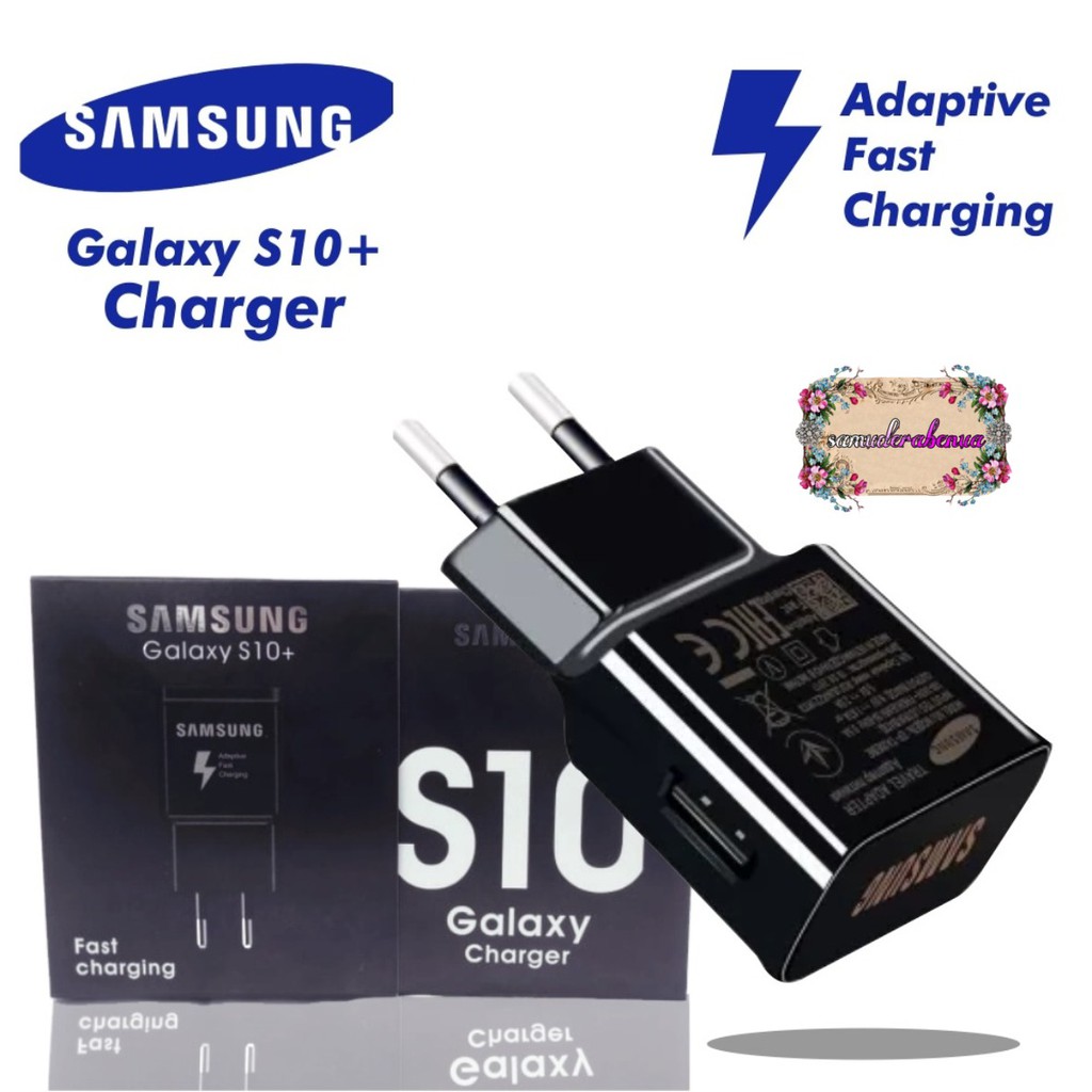 BM003 S10+ batok kepala adapter Cashan charger original Samsung 3A Fast charcing pengisian cepat SB1394