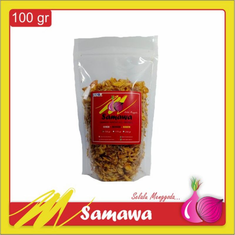 

Bawang Goreng Samawa Asli Brebes 100gr
