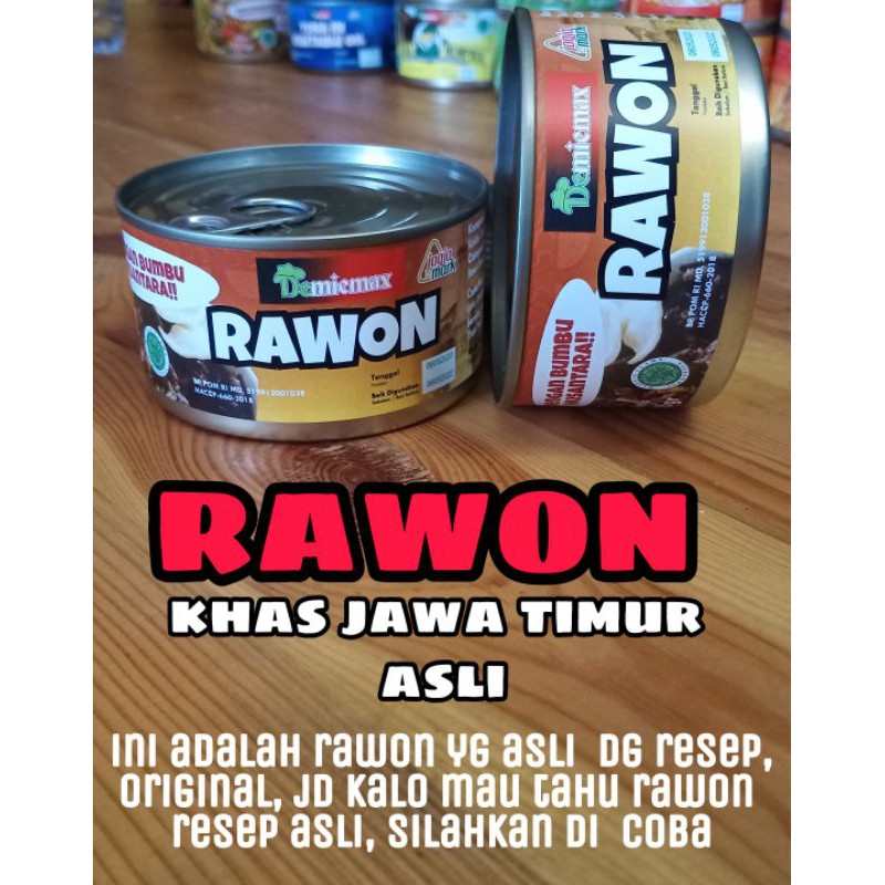 

RAWON ASLI JJAWA TIMUR DALAM KALENG, Rawon kaleng, Makana kaleng