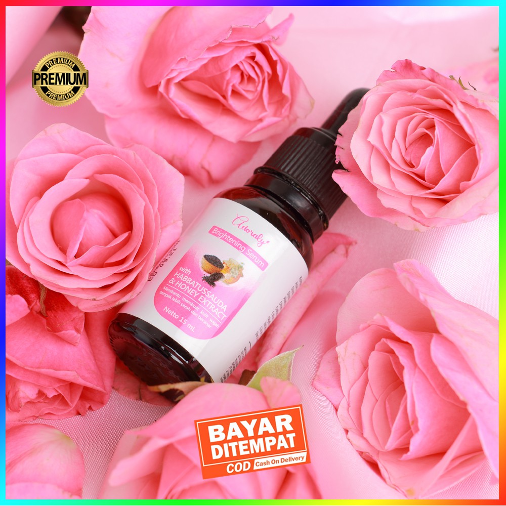 Serum with Adoraly Skincare - Membantu Mencegah Pertumbuhan Jerawat & Mencerahkan Wajah (BPOM).