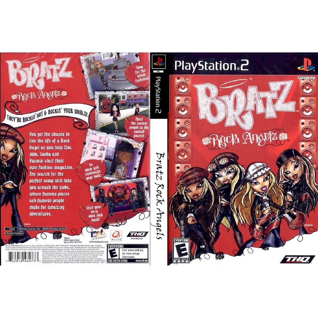 Kaset Ps2 Game Bratz - Rock Angel