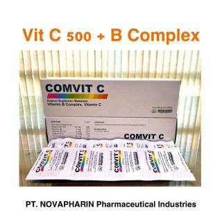 Jual COMVIT C Vitamin C 500MG + B Complex Ready Stock Murah 1 Box Isi ...