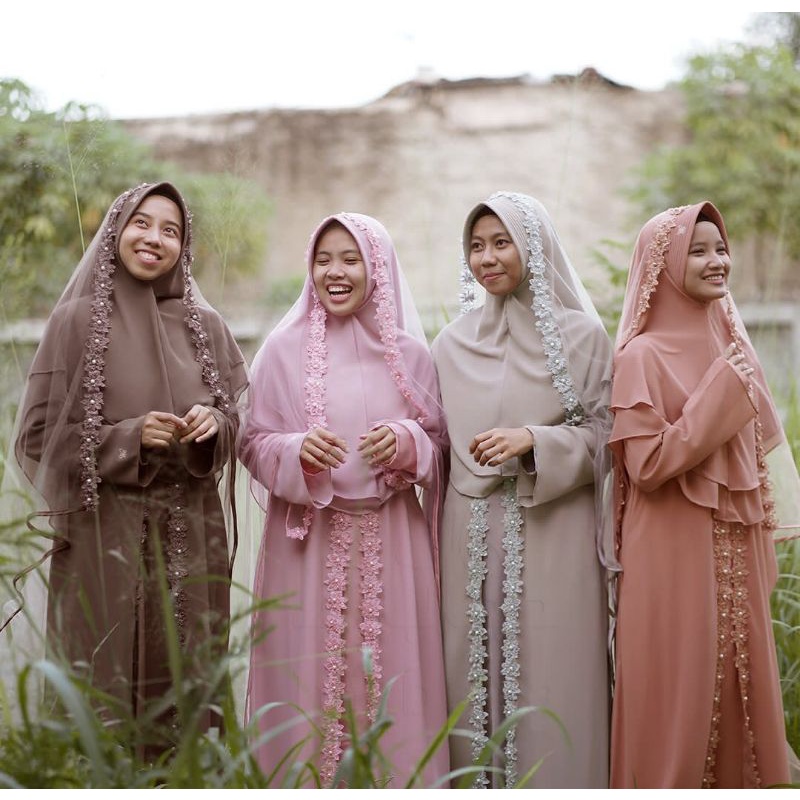 Gamis Sulthanah. SET AKAD ALILA. GAMIS PENGANTIN. HIJAB ALILA