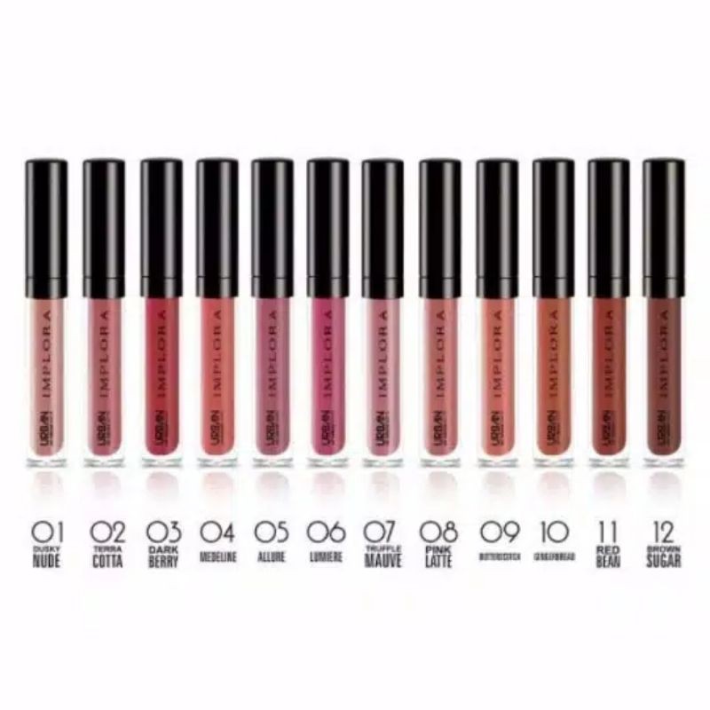 IMPLORA 1-12 URBAN LIPCREAM MATTE LIP CREAM