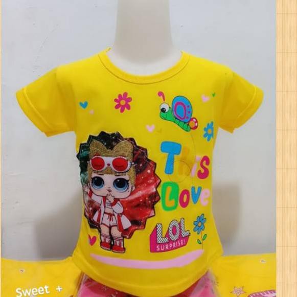 JRT Kaos atasan lol LED anak 2-9 tahun terbaru