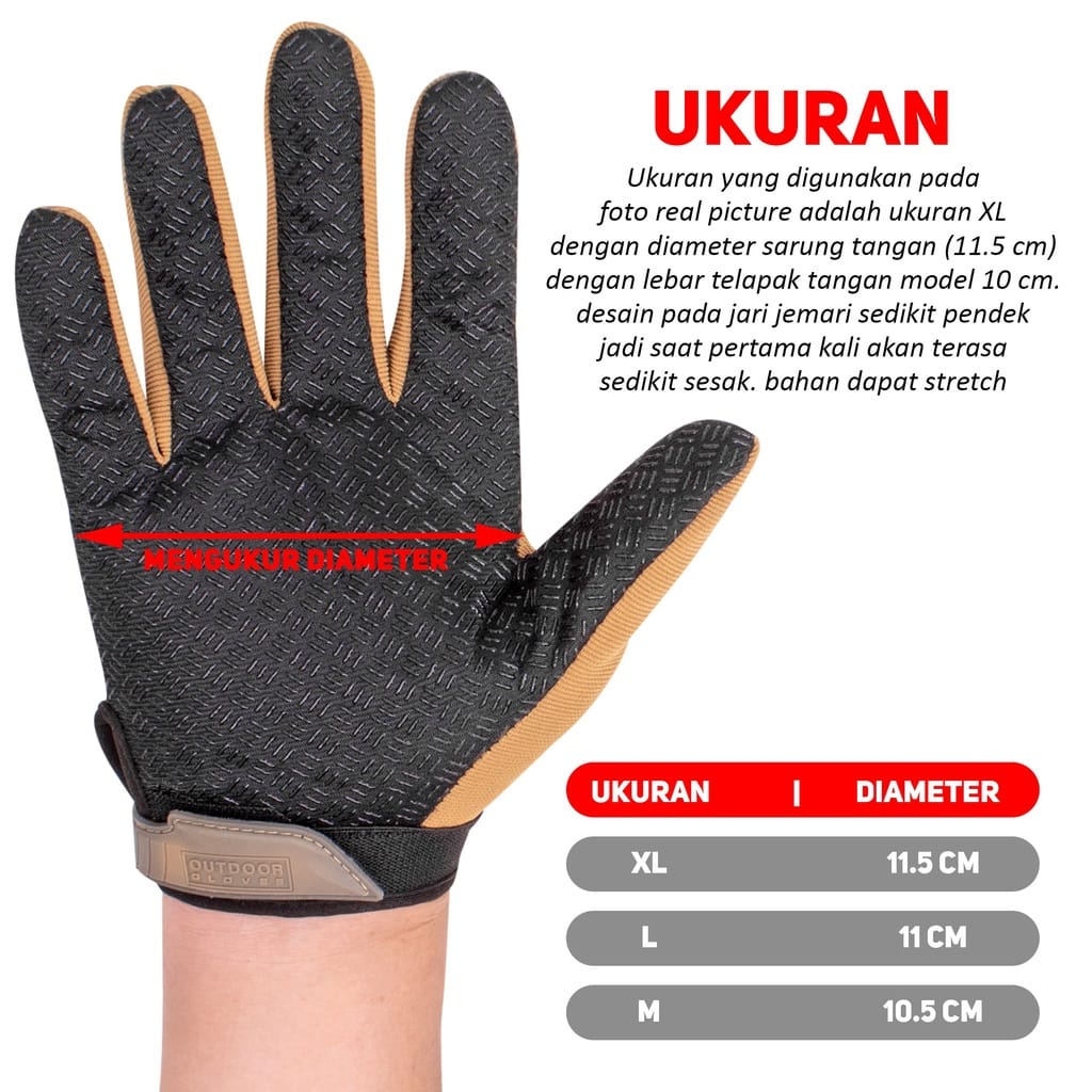 SARUNG TANGAN  GLOVES FUL FINGER SARUNG TANGAN MOTOR ZNL- 4