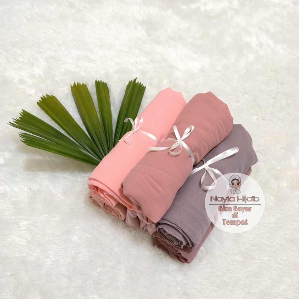 Jilbab Pashmina CERUTY BABYDOLL Hijab Pashmina Ceruty Terbaru Kerudung Pashmina Ceruty  Nayla Hijab