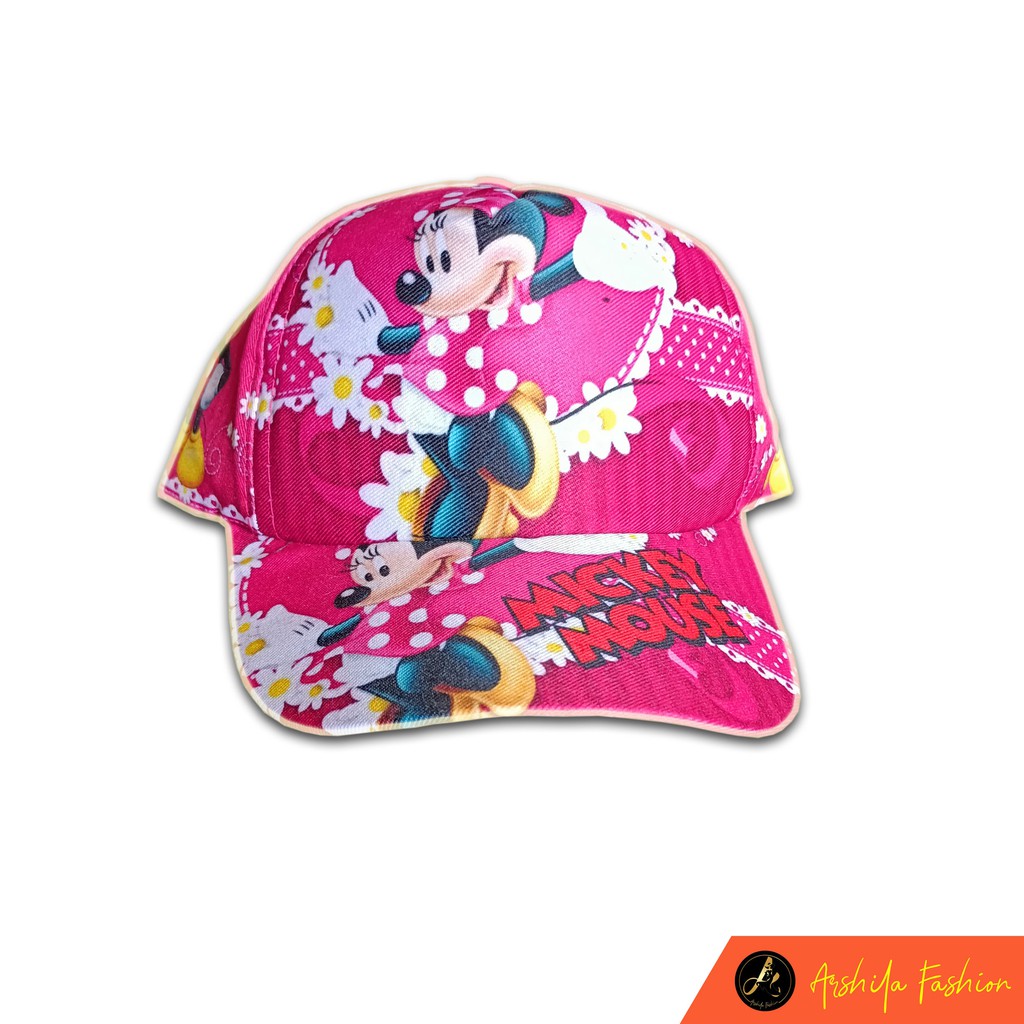 Topi Anak Sablon Karakter / Topi Anak Karakter HERO / Arshila_fashion-Micket Mouse