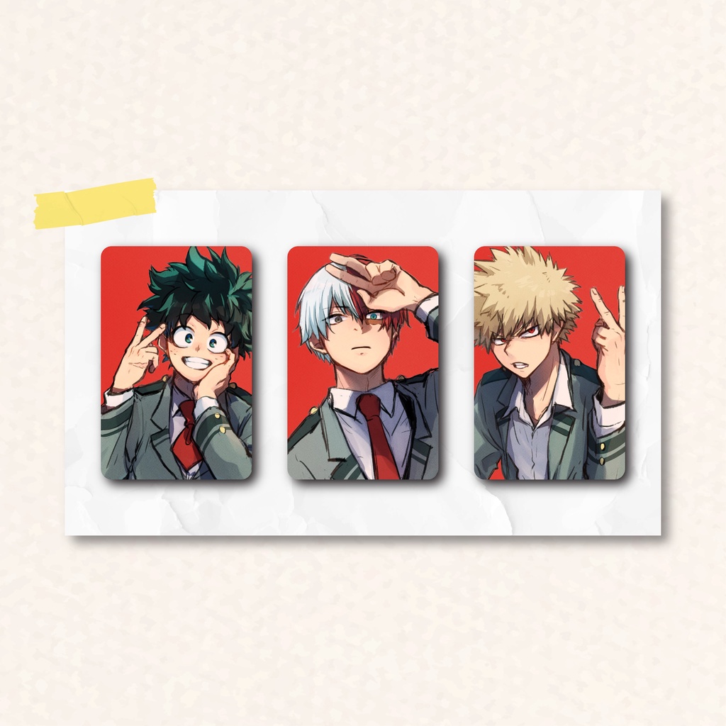 Photocard Anime Boku no Hero Academia Character | Photocard Anime Collection