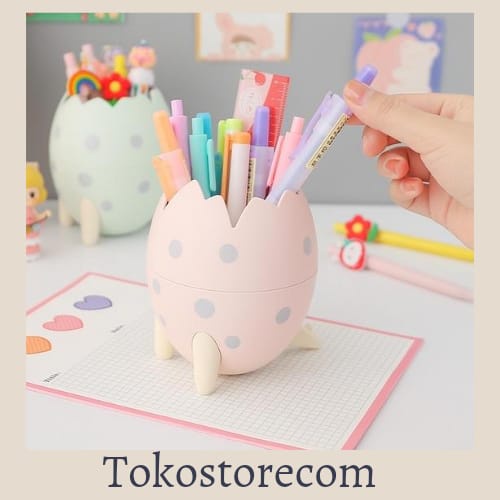 

Tempat Pencil ATK Serbaguna Motif Telur Dino