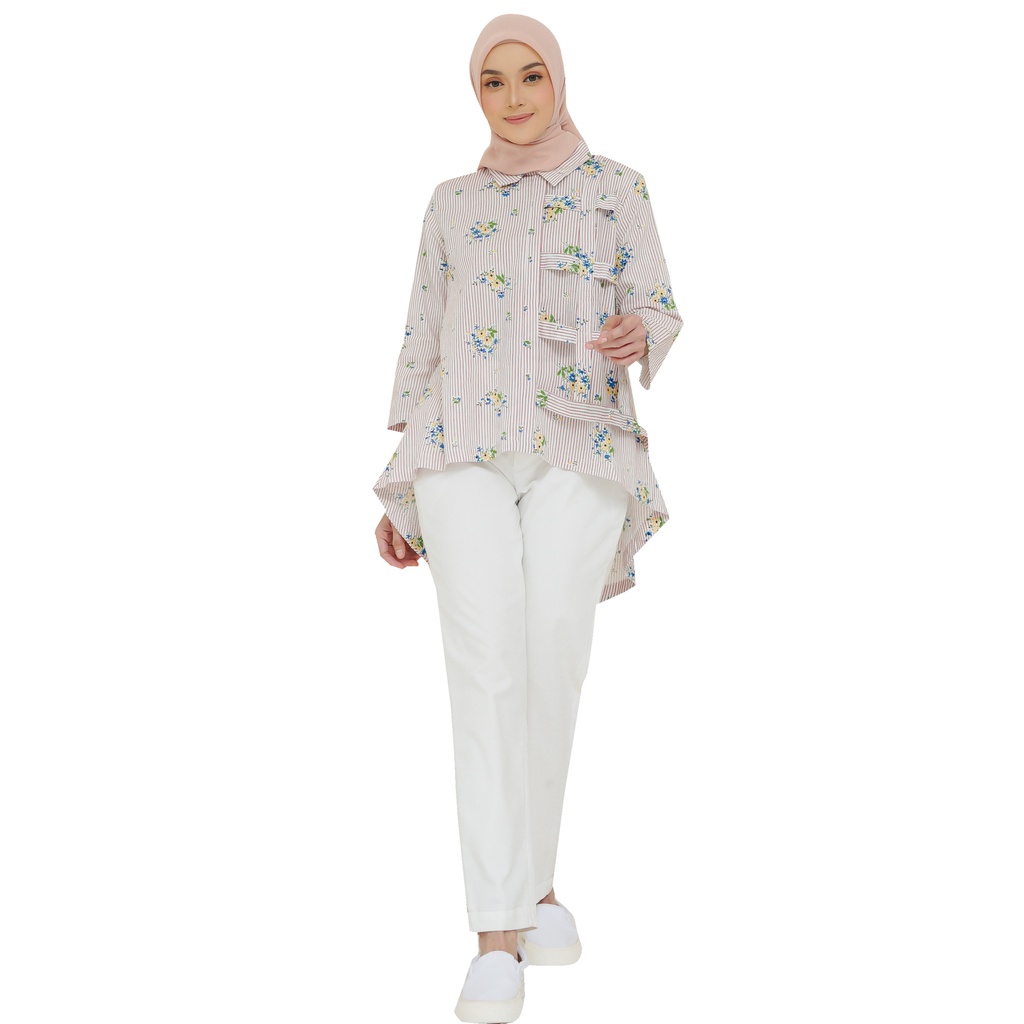 Lunangoffical-  Blouse Katun Premium Motif Bunga