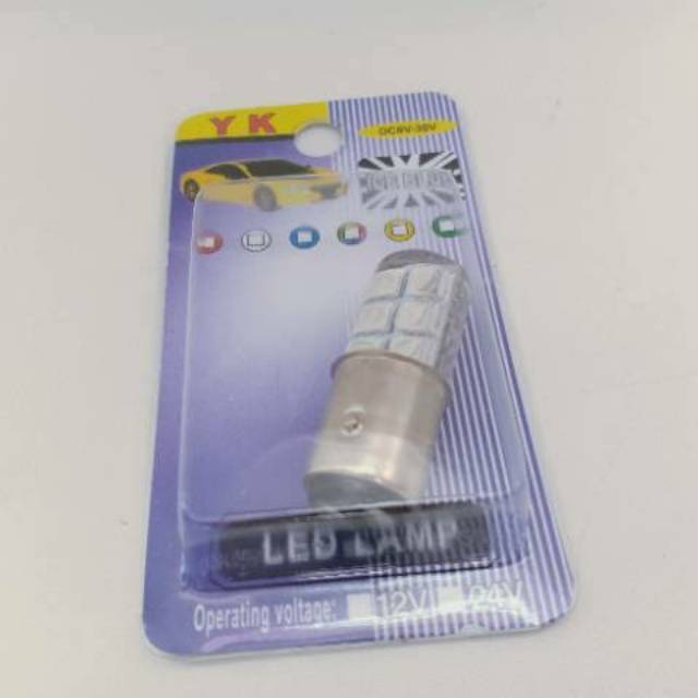 LAMPU LED DOP STOP JELLY 12 MATA 7 WARNA RGB LAMPU STOP JELLY KEDIP 1 WARNA 1 PCS