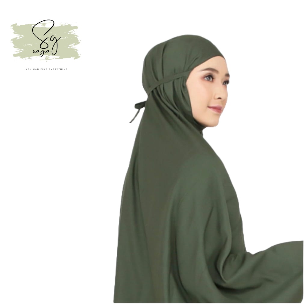 Mukena Dewasa Polos Katun Premium Traveling Murah