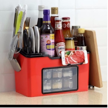 RAK BUMBU DAPUR MULTIFUNGSI KITCHEN SHELF 6 LACI KECIL