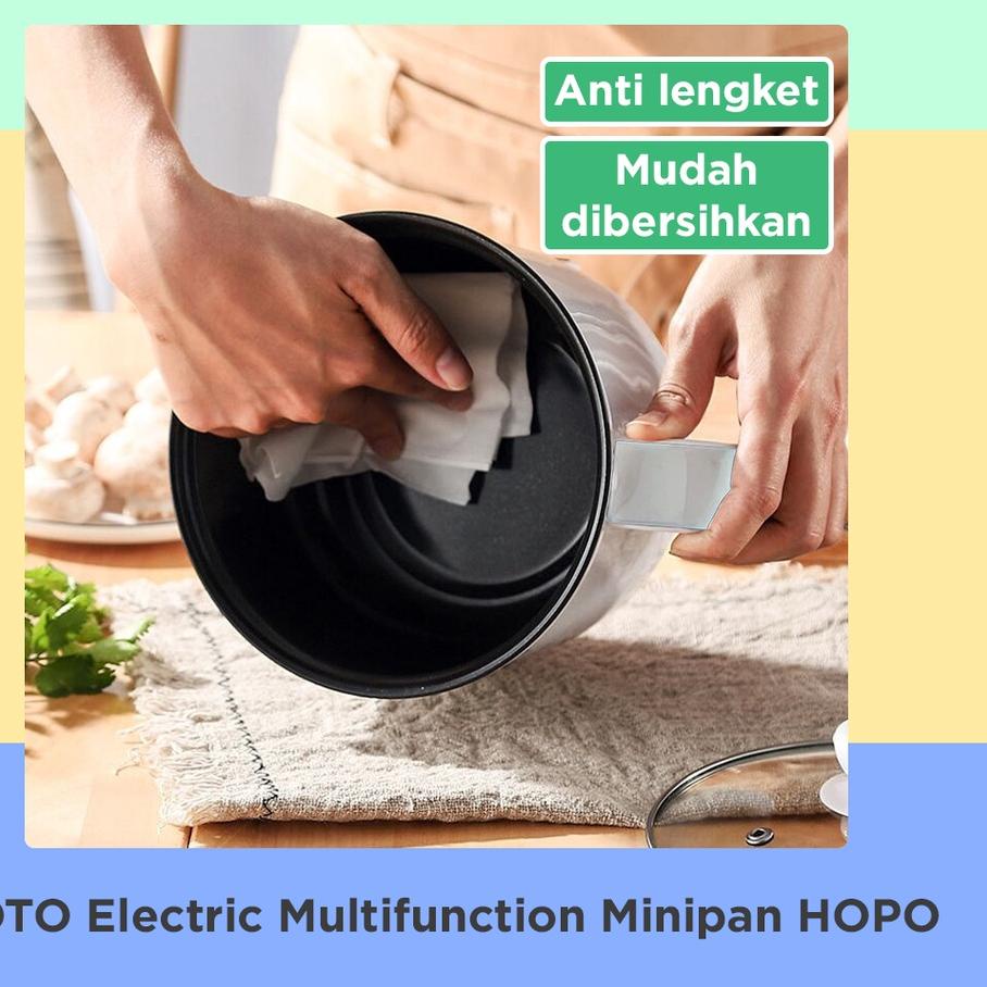 Goto Hopo Electric Frypan Panci Listrik Portable Fry Pan .,