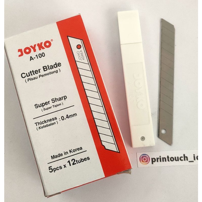 

ISI CUTTER JOYKO A100 (BIJI CUTTER KECIL) 1 PAK ISI 12