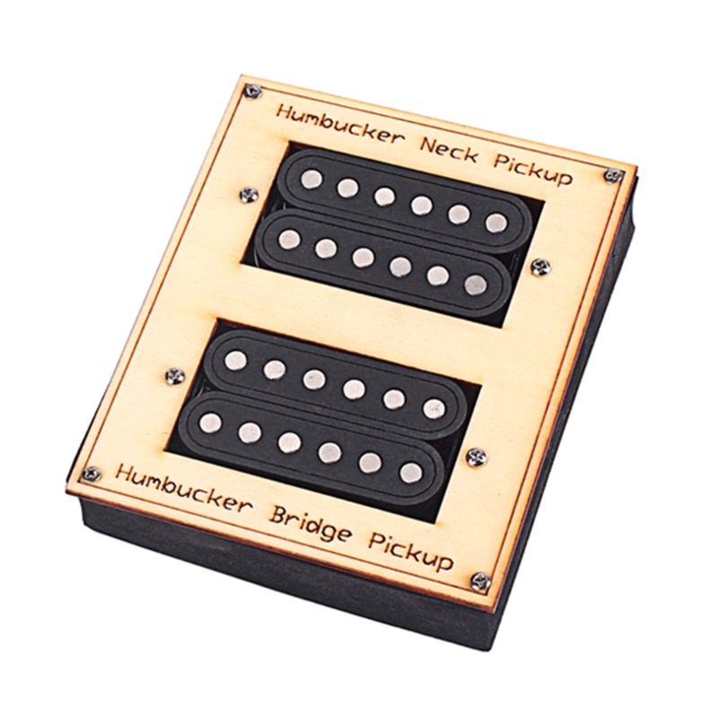 Set Pickups Coil Ganda 6 Senar Bahan Keramik Magnet Untuk Gitar Elektrik