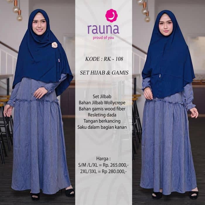 Rauna Gamis Set Hijab / RK-106 / Fashion Muslim