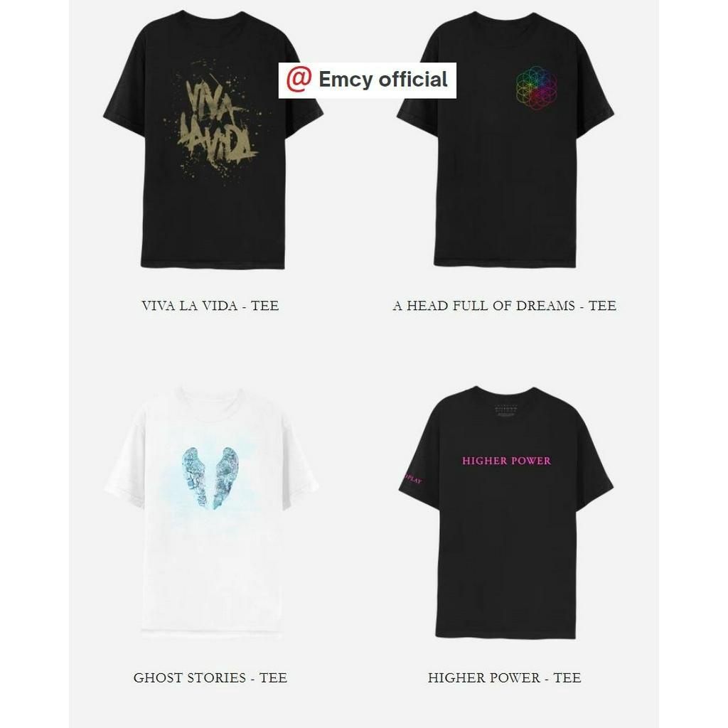 COLDPLAY Official Merchandise Tee Original Merch Kaos A