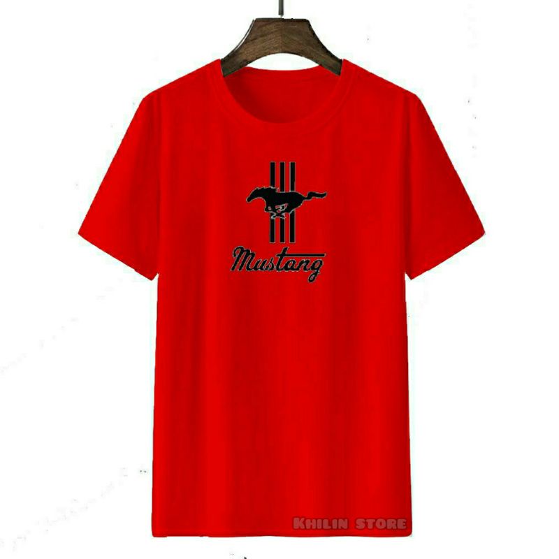 Kaos pria wanita dewasa MUSTANG baju kaos MUSTANG premium baju oblong pria wanita dewasa kaos oblong lengan pendek Mustang Unisex cotton combed