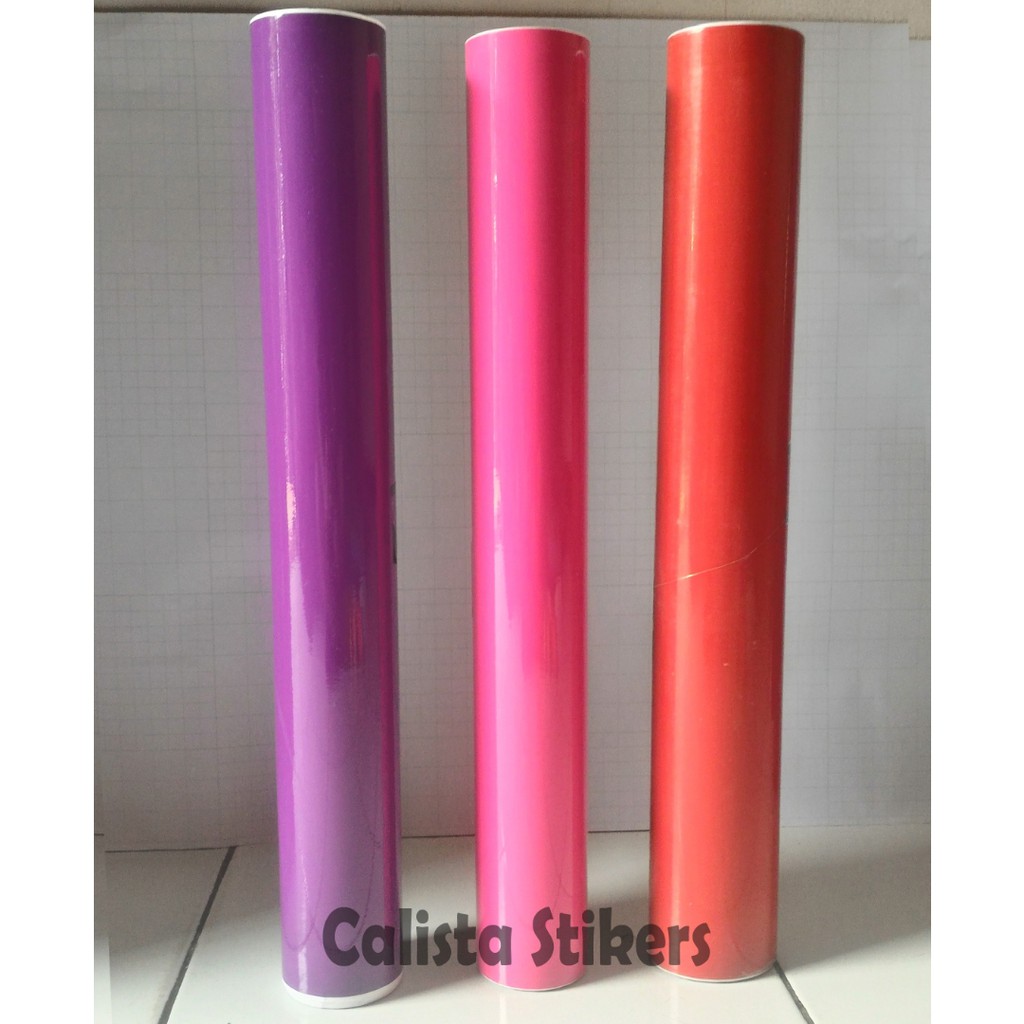 Stiker Skotlet warna Ungu ( violet )/ Pink/ Merah ( Red ) glossy,,,,,,lebar atau tinggi stikernya 45